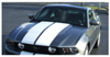 2010-12 Mustang Lemans Racing Stripes - Tapered - Convertible - Low Wing - No Scoop